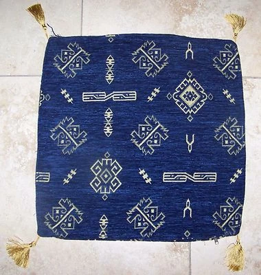 17"x17" Turkish Cotton Blend SOUTHWESTERN Pattern Pillow Cover 5 Colors - Image 1 of 4