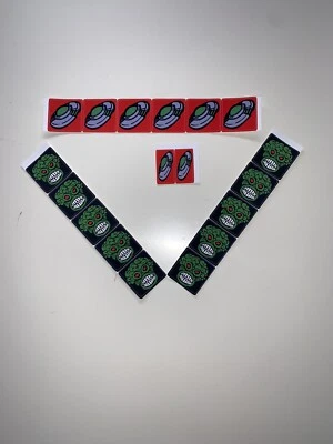 2000 Bally "Revenge from Mars" Pinball Machine Drop Target Stickers/Decals - Image 1 of 4