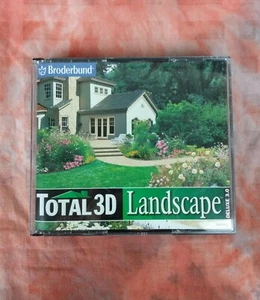 Broderbund Total 3D Landscape Deluxe 3.0 5 CD Set Vintage Software Windows 95 98 - Picture 1 of 6