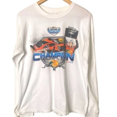 Vintage 2010 Daytona 500 Winner Long Sleeve Shirt Jamie McMurray Nascar Cover