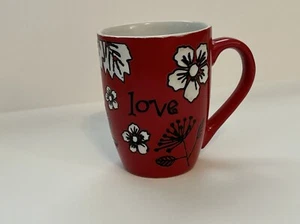 2010 Christian Art Gifts Red Love Floral Coffee Mug - Picture 1 of 7