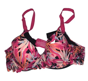 NWT No Boundaries T Shirt Bra Size 34A Exotic Jungle Print Underwire - Picture 1 of 7