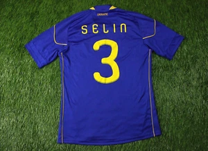 UKRAINE TEAM #3 SELIN 2010/2012 PLAYER ISSUE FOOTBALL SHIRT JERSEY AWAY ADIDAS L - Picture 1 of 11