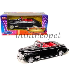 WELLY 22411 LOW RIDER 1941 CHEVROLET SPECIAL DELUXE CONVERTIBLE 1/24 BLACK - Picture 1 of 1