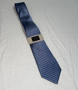 Corbata Covington Clásica Seda Azul Rayas Nueva - Imagen 1 de 7