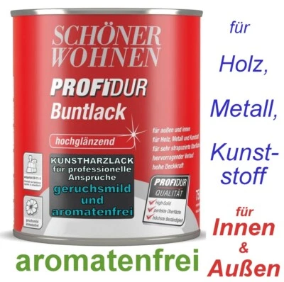 Schöner Wohnen® ProfiDur Buntlack Lack hochglänzend verschiedene Farben & Größen