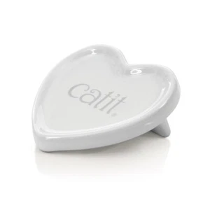 Catit 2.0 Creamy Heart Ceramic Dish - Picture 1 of 4