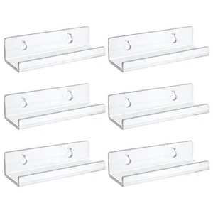 Acrylic Album Record Holder,Clear LP Vinyl CD Stand Display Shelf Wall Mount - Picture 1 of 12