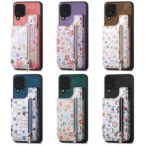Floral Flower Card Slot Phone Case for Honor 50 60 70 80 Magic 4 5 Pro Nova Y90 - Picture 1 of 18