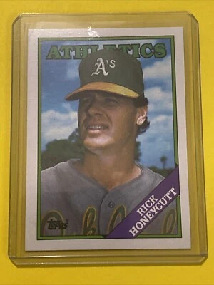 1988 Topps - #641 Rick Honeycutt Oakland Athletics - Image 1 of 2