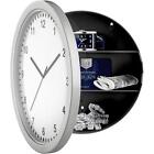 Secret Wall Clock Home  Valuables Money Box  Stash Cash Jewellery  Gold Safe