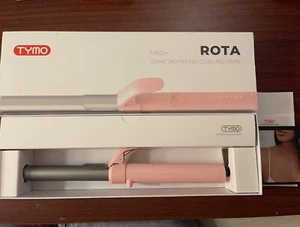 TYMO ROTA Ionic Rotating Curling Iron Pink 1 Inch - Picture 1 of 3