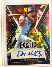 2023 Leaf Exotic Don Mattingly Peacock Crystal Autograph - 2/4