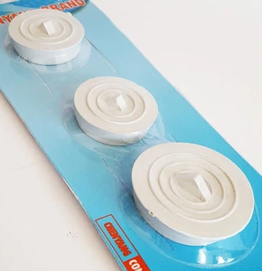 Universal 3 x Sink Plugs Kitchen Bathroom Stopper Rubber Basin Bathtub UK Seller - Bild 1 von 2