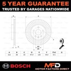 Brake Disc Rear Bosch Fits Vauxhall Insignia 2008-2017 + Other Models #2