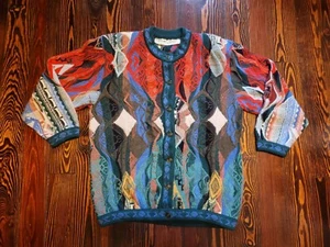 Cárdigan 100 % cachemir Coogi Australia suéter etiqueta SS se adapta pequeño a mediano  - Imagen 1 de 7