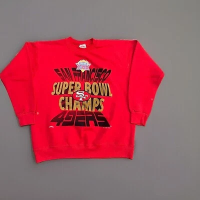 Vintage 1995 San Francisco 49ers Super Bowl XXIX Champs Nutmeg Sweatshirt L USA - Image 1 of 4