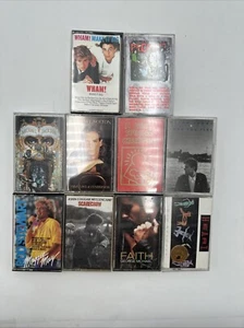 1980s Cassette 10 Tape Lot Rock Pop Michael Jackson Rod Stewart Duran Duran Wham - Picture 1 of 17