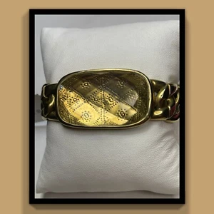 Silpada Brass 'Edgy Stretch' Faceted Crystal Bracelet - Picture 1 of 6