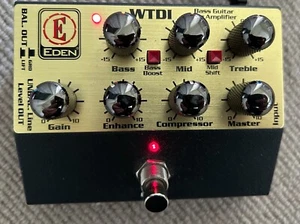 Eden WTDI World Tour Preamplificatore Basso Preamplificatore Direct Box DI EQ Effetti Pedale - Foto 1 di 5