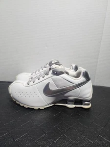 Nike Shox Classic II White Metallic Silver Shoes (343907-103) Women’s Size 8 - Picture 1 of 8