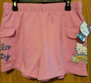Hello Kitty And Friends Girls Pink Shorts With Pockets,Size 10/12 - Picture 1 of 3