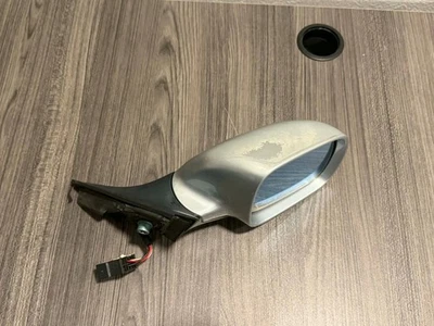 奥迪 B5 A4 S4 右乘客 Stubby 镜子银色原始设备制造商换装前蓝色玻璃 — 第 1/4 张图片