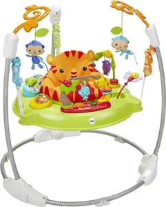 New Boxed Fisher Price Roarin' Rainforest Jumperoo CHM91-965B Rewards Jumping - Picture 1 of 2
