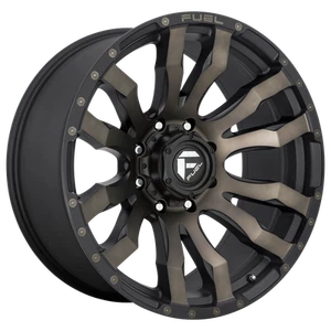 17x9 Fuel D674 BLITZ MATTE BLACK DOUBLE DARK TINT Wheel 5x5 (1mm) - Picture 1 of 5