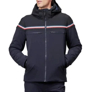FUSALP ALFONSE Ski Jacket Detach Hood Thumb-Hole Primaloft Stretch Navy 56-XL-2X - Picture 1 of 17