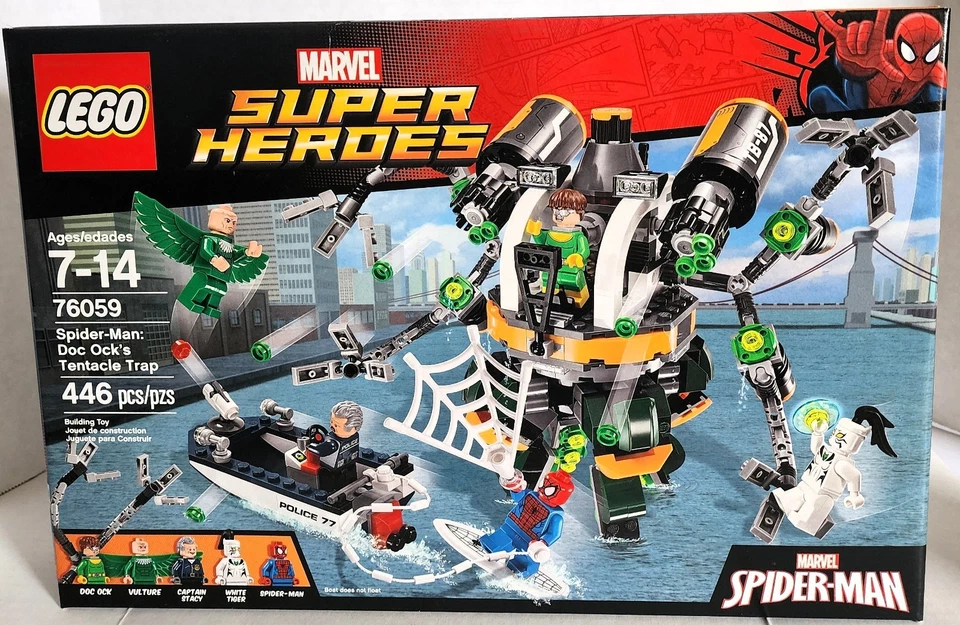 Lego 76059 MARVEL SUPER HEROES ~ SPIDER-MAN: DOC OCK'S TENTACLE TRAP  ~  NISB - Image 1 of 4