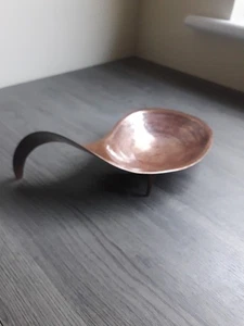 Artisan Made Planished Copper Spoon Rest - Picture 1 of 6