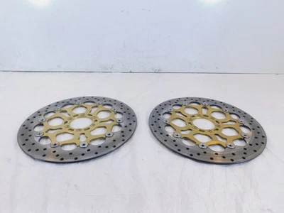 Pair Ducati Sport Touring ST4 S & Monster S4 S4R Front Wheel Brake Disc Rotors - Image 1 of 4