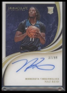 2019-20 Panini Immaculate Collection Naz Reid #IRI-NRD Rookie Intros AU,SN #/99 - Picture 1 of 2