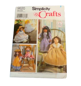 Vintage Simplicity Sewing Craft Doll & Clothes Pattern # 9620 - Cut - Photo 1/3