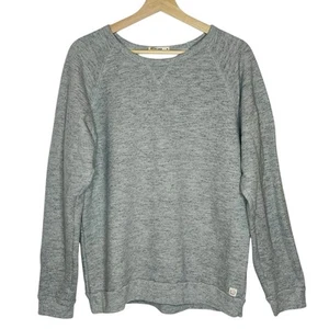 Felpa Marine Layer Adulto Grigio Medio Singolo V Girocollo Pullover Heathered - Foto 1 di 5