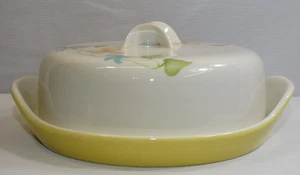 IROQUOIS INFORMAL SLEEPY HOLLOW ROUND BUTTER DISH W/ LID BEN SEIBEL USA - Picture 1 of 6