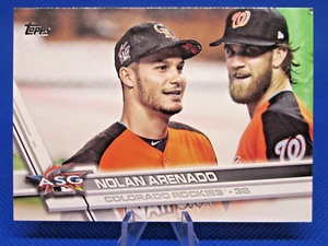 2017 TOPPS UPDATE #US27 NOLAN ARENADO SP SHORT PRINT VARIATION COLORADO ROCKIES - Picture 1 of 2