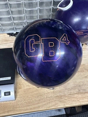 USADO - Bola de Bolos - 15 Libras - Ebonita "GB4 HÍBRIDO PÚRPURA" PESO PERFORADO - 14.11 Foto 1 de 4