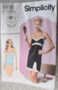 SIMPLICITY PATTERN 9285 SLIP CAMISOLE PANTIES MISSES SIZES 14 16 18 20 22 UNCUT - Picture 1 of 2