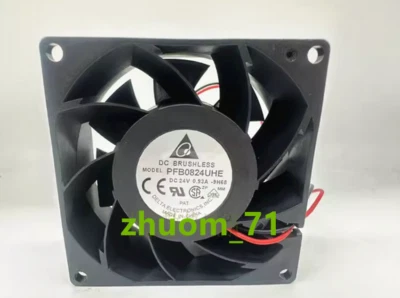 1PC Delta PFB0824UHE 8038 8CM 24V 0.93A inverter cooling fan - Image 1 of 3
