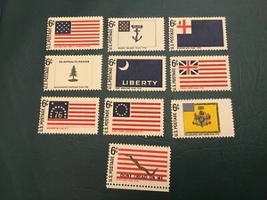 ICOLLECTZONE US 1345-54 Historic American Flag Set VF NH Don’r Tread ….. - Picture 1 of 1