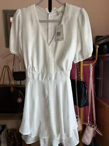 NEW ALLISON + KELLY WHITE MINI POLYESTER DRESS SIZE XL TEENS NWT - Picture 1 of 2