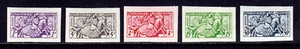 MONACO — SCOTT 283-287 — 1951 KNIGHT IN ARMOR SET — MNH, IMPERF — SCV $42+ - Picture 1 of 2