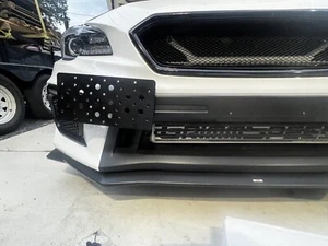 Bumper Tow Hook License Plate Mount Bracket For Subaru WRX & WRX STi 2015-2021 - Picture 1 of 24