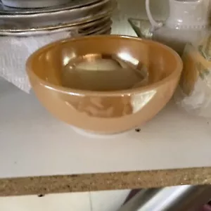 FIRE KING VINTAGE PEACH LUSTER 5" - 10 OZ CEREAL BOWL - Picture 1 of 1