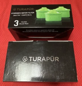 2 Turapur Hydrogen Water Pitcher Filters Maxtra Compatible 3 Packs Each Box - Picture 1 of 4