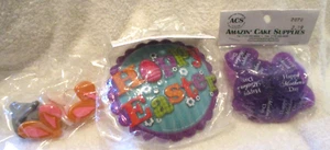 Easter Cake/Cupcake Decor~Mothers Day Plastic Rings~Crafting~Etc. New - Picture 1 of 12