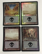 Swamp 339 340 341 342 -  Mercadian Masques - Magic The Gathering - Foil / NM