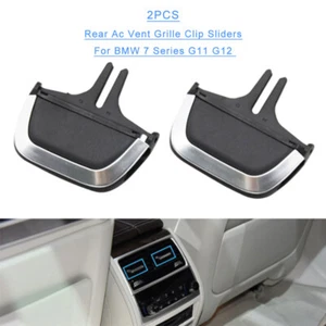 Deslizante de clip de lengüeta de rejilla de ventilación de CA trasera de 2 piezas para BMW Serie 7 G11 G12 2016-2020 2018 - Imagen 1 de 6